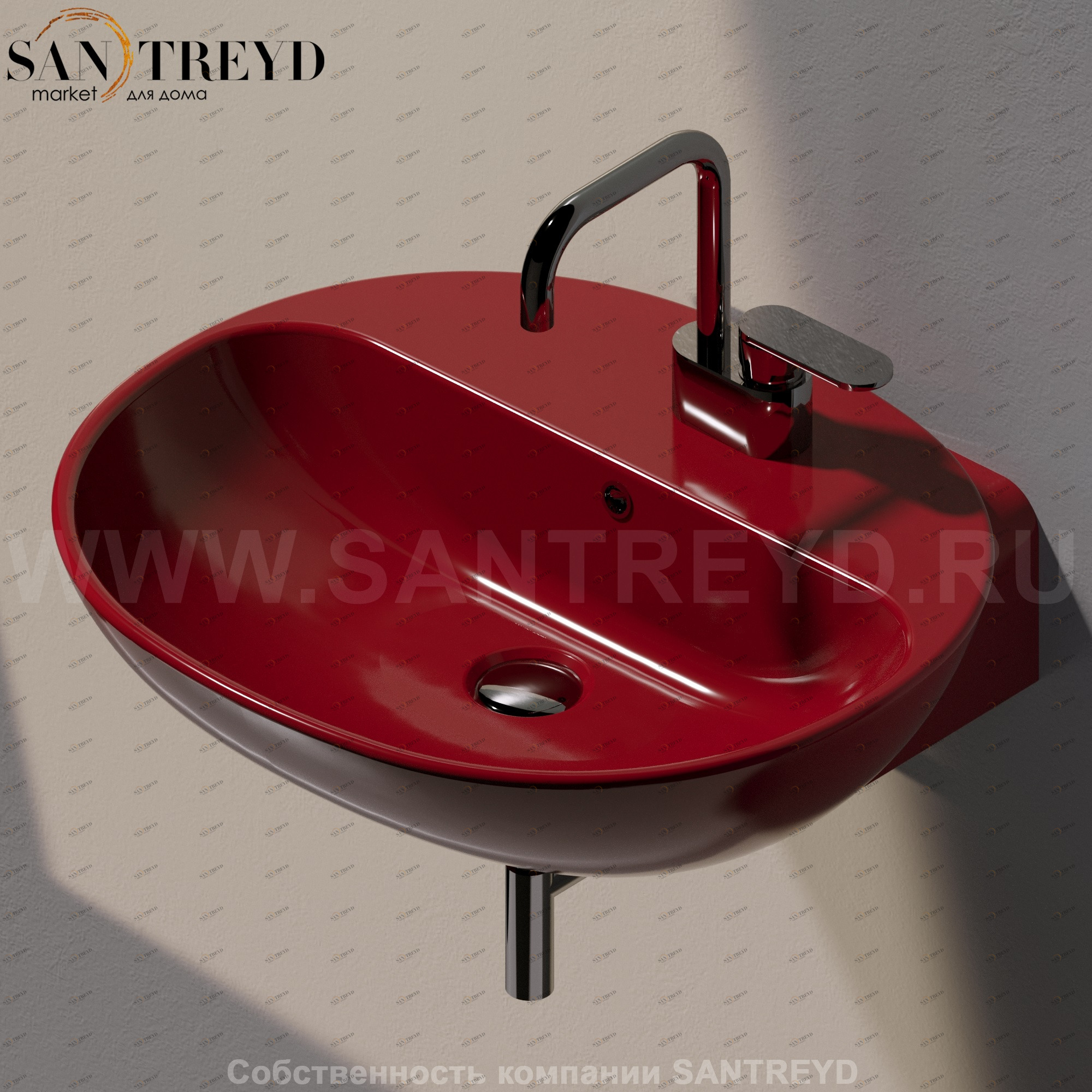 ND5083.3011 Подвесная раковина настенная овальная Ceramica Flaminia Nuda