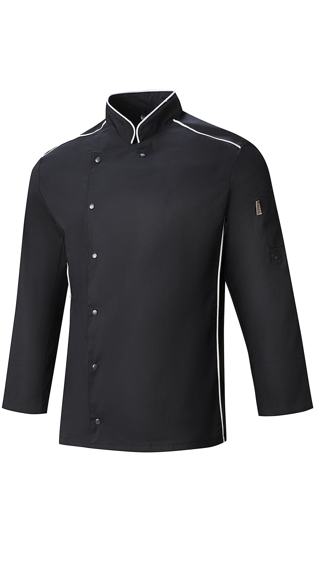 62604 Китель поварской black (черный) RICON  Повар  размер 46 (S) 