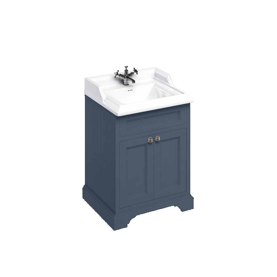 Burlington Отдельностоящий блок 65 с дверьми и классической раковиной Classic Grey с 1 отверстием под смеситель Раковина FF8G_B15 1TH  - Вид №12