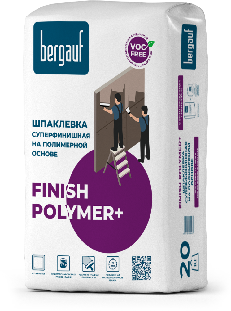 82809340 Шпаклёвка полимерная финишная Finish Polyme 20 кг Finish Polymer STLM-0036414 BERGAUF