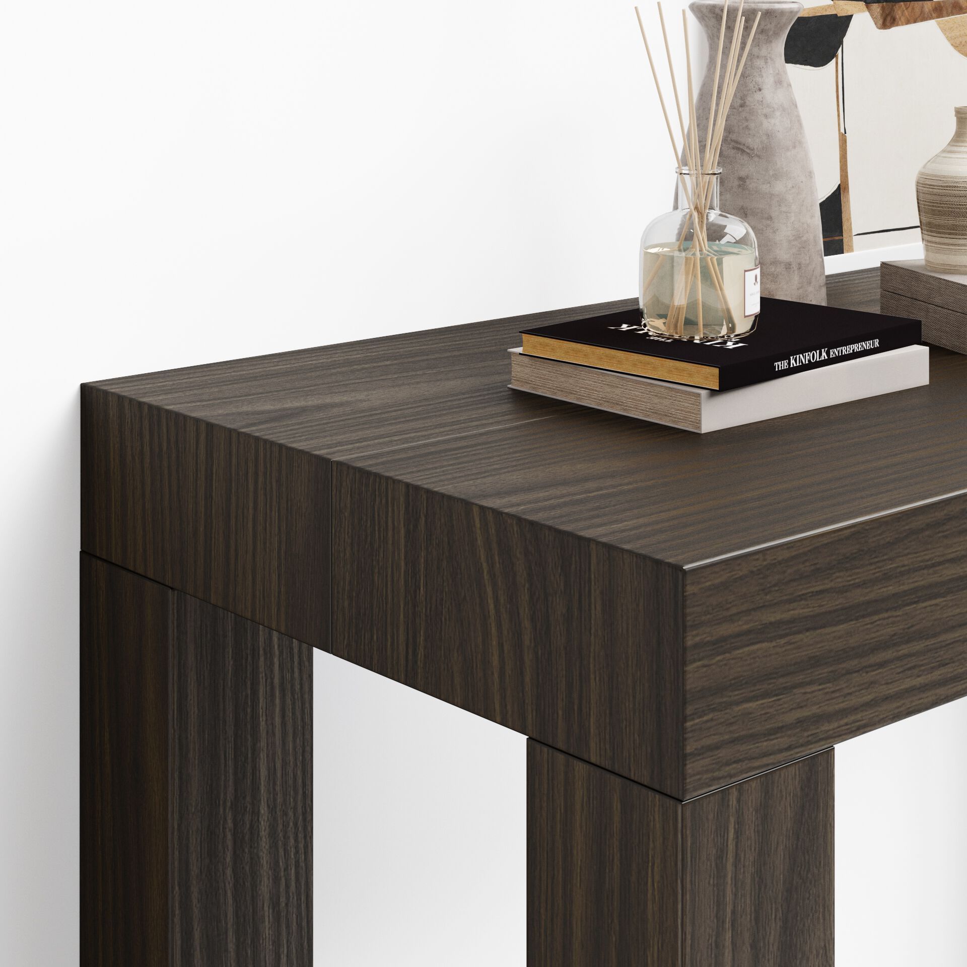 Выдвижная прямоугольная консоль из меламинированного дерева Mobili Fiver First ARCH-00050002 - Вид №9