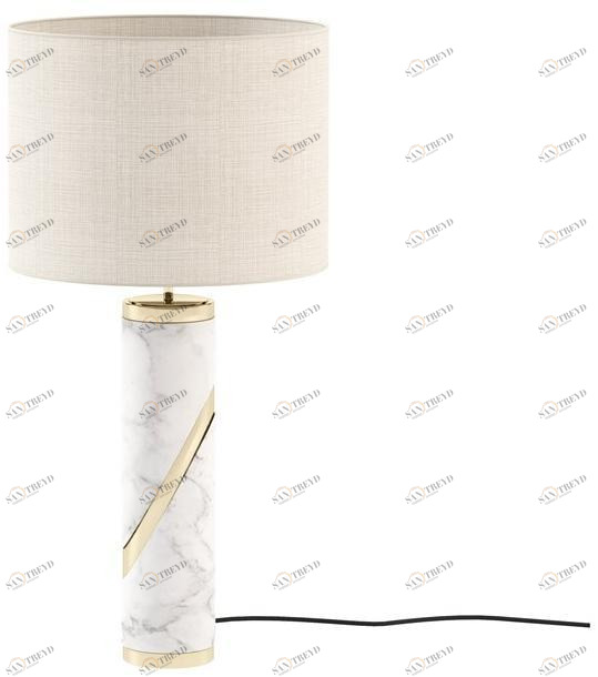 Laskasas Настольная лампа с прямым и отраженным светом из мрамора  Lka31 