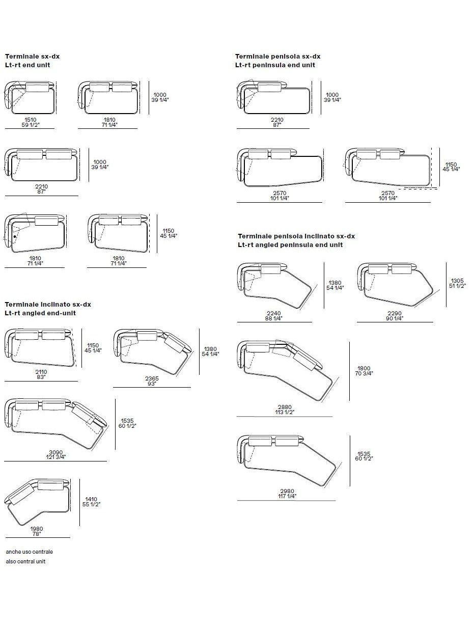 Ткань диван Poliform SAINT-GERMAIN ARCH-00058862 - Вид №9