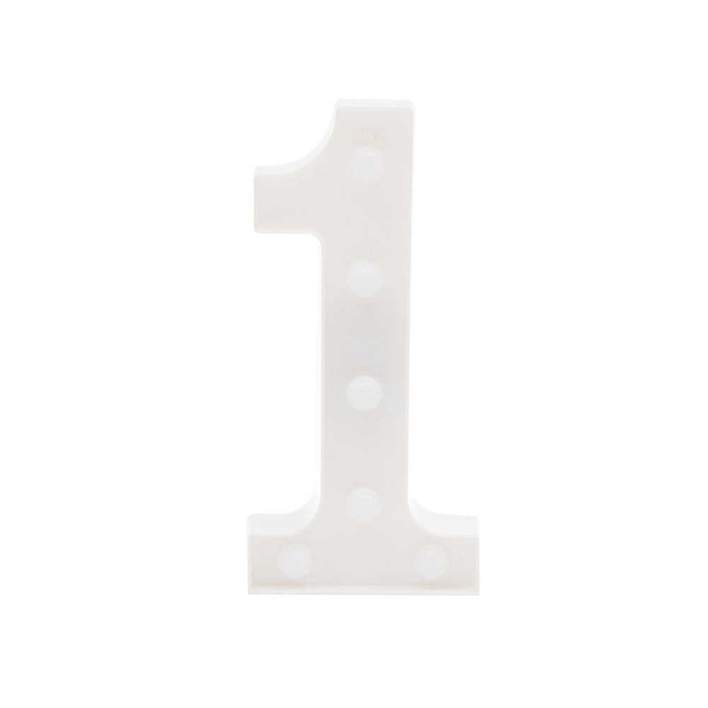 Ночник детский "Цифры" LITTLE LOVELY COMPANY  281693 Белый Santreyd  - Вид №4