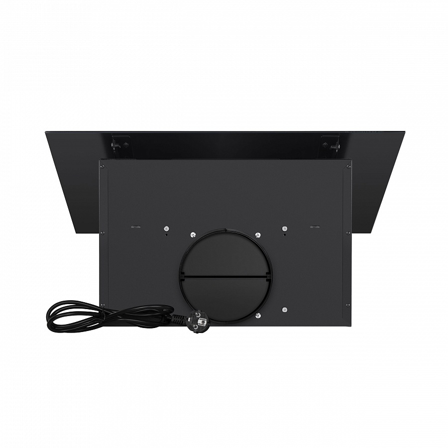 TOPAZ 60 Glass Black Вытяжка topaz 60 черное стекло/ тип:наклонная, сенсорное управление, 650м3, площадь кухни до 20м2, 3 скорости, светодиодное освещение, в опции: угольный фильтр cf103t, черное стекло Maunfeld Santreyd  - Вид №4