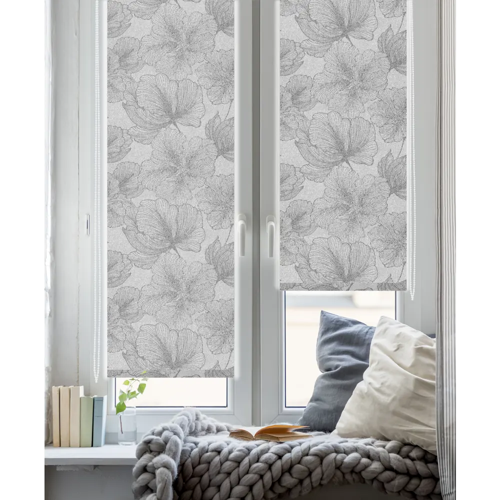 Штора рулонная Nature 180x175 см серая 82934373 STLM-2183362 GARDEN - Вид №6