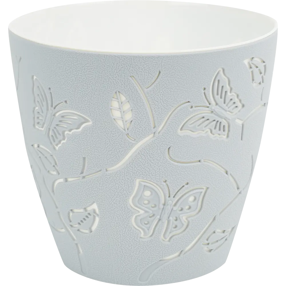 Горшок Butterflies ø 145 мм 1.4 л серый 84253348 STLM-2038296 Santreyd