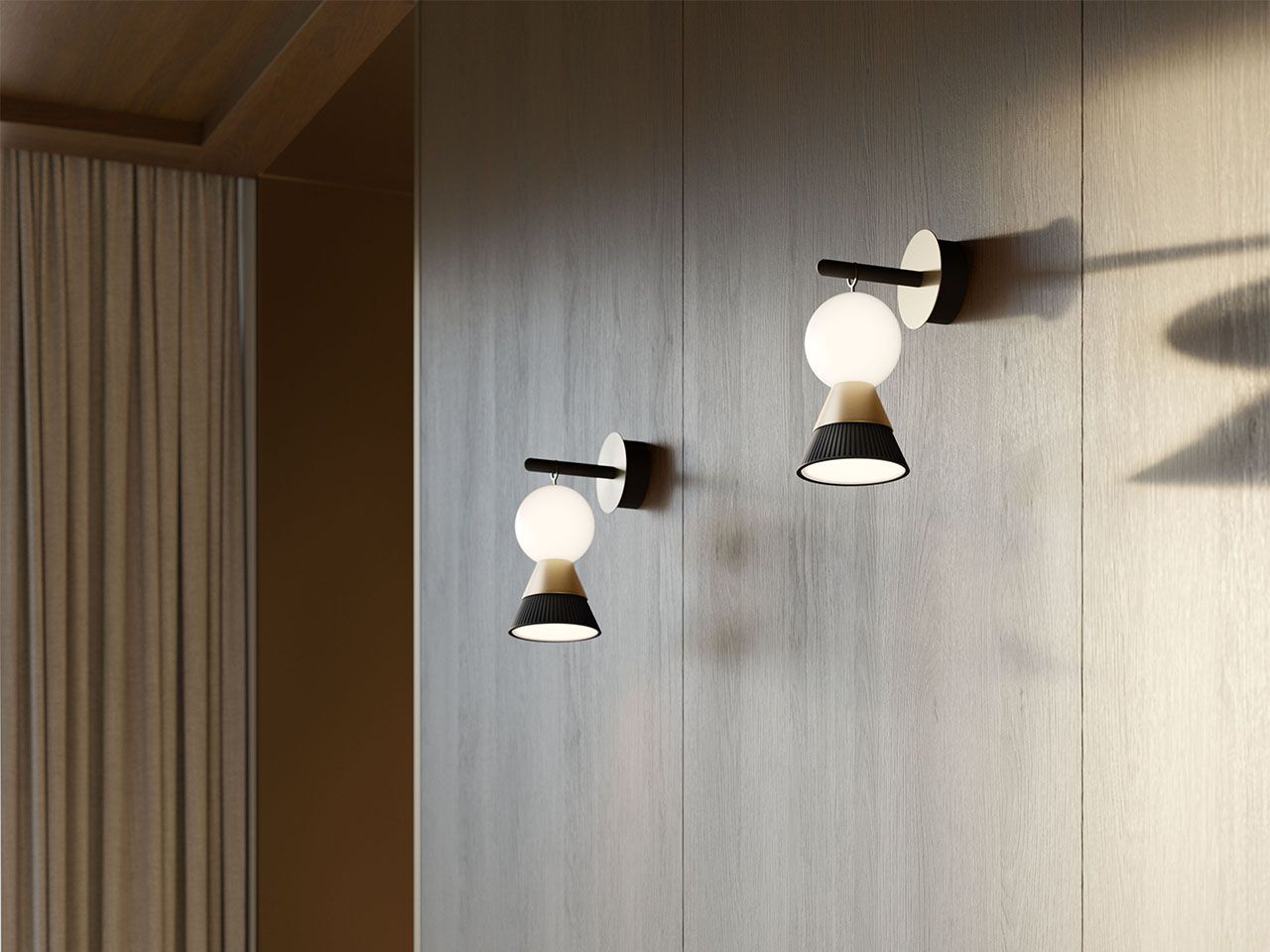 Металлический светодиодный настенный светильник Masiero Bozu ARCH-00122592 - Вид №1