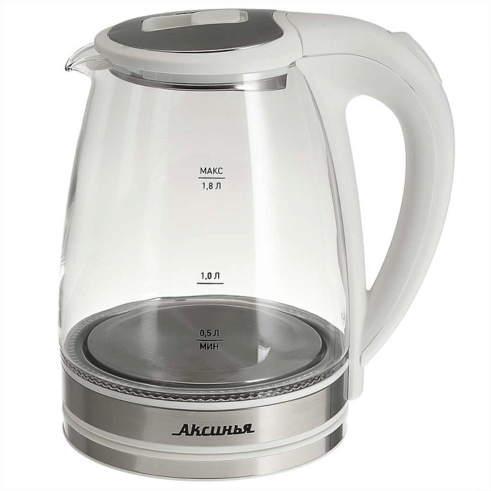 9050542 Электрочайник Аксинья КС-1021 белый STDN-0001375 - Вид №1