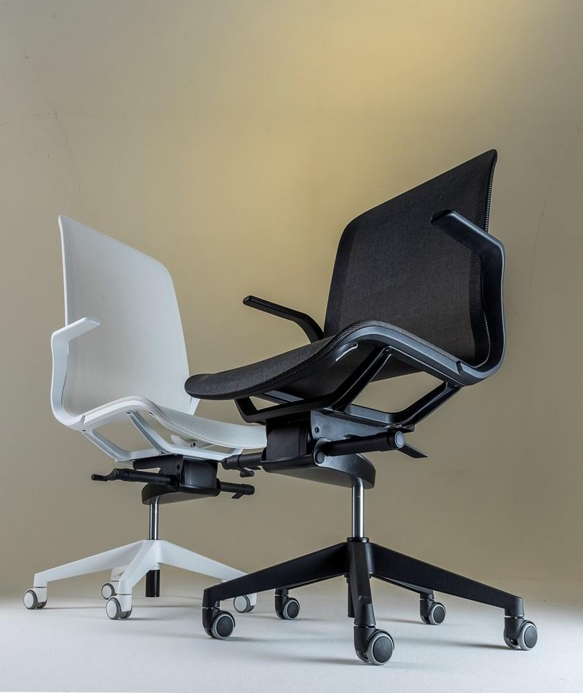 Luxy Стул для руководителя из нейлона® с подлокотниками и средней спинкой Smartlight sun-id-1480599 - Вид №6