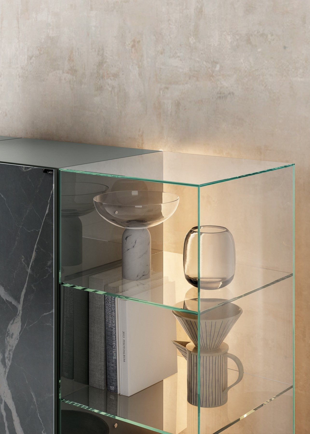 Стеклянный шкаф Lago 36e8 ARCH-00036563 - Вид №3