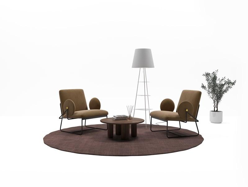 Grado Design Низкий круглый журнальный столик из мдф  Peb-tb-ct-c  - Вид №19