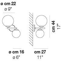 Vetreria Vistosi Бра с прямым и отраженным светом Puppet sun-id-1346116 - Вид №2