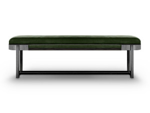 Мягкая скамейка из ткани