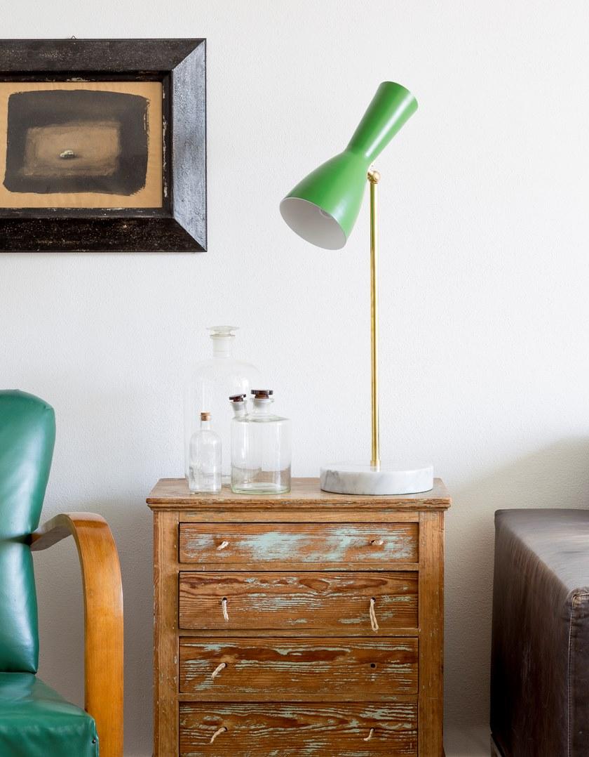 Il Bronzetto Регулируемая настольная лампа из латуни Wormhole Wor04 - Вид №13