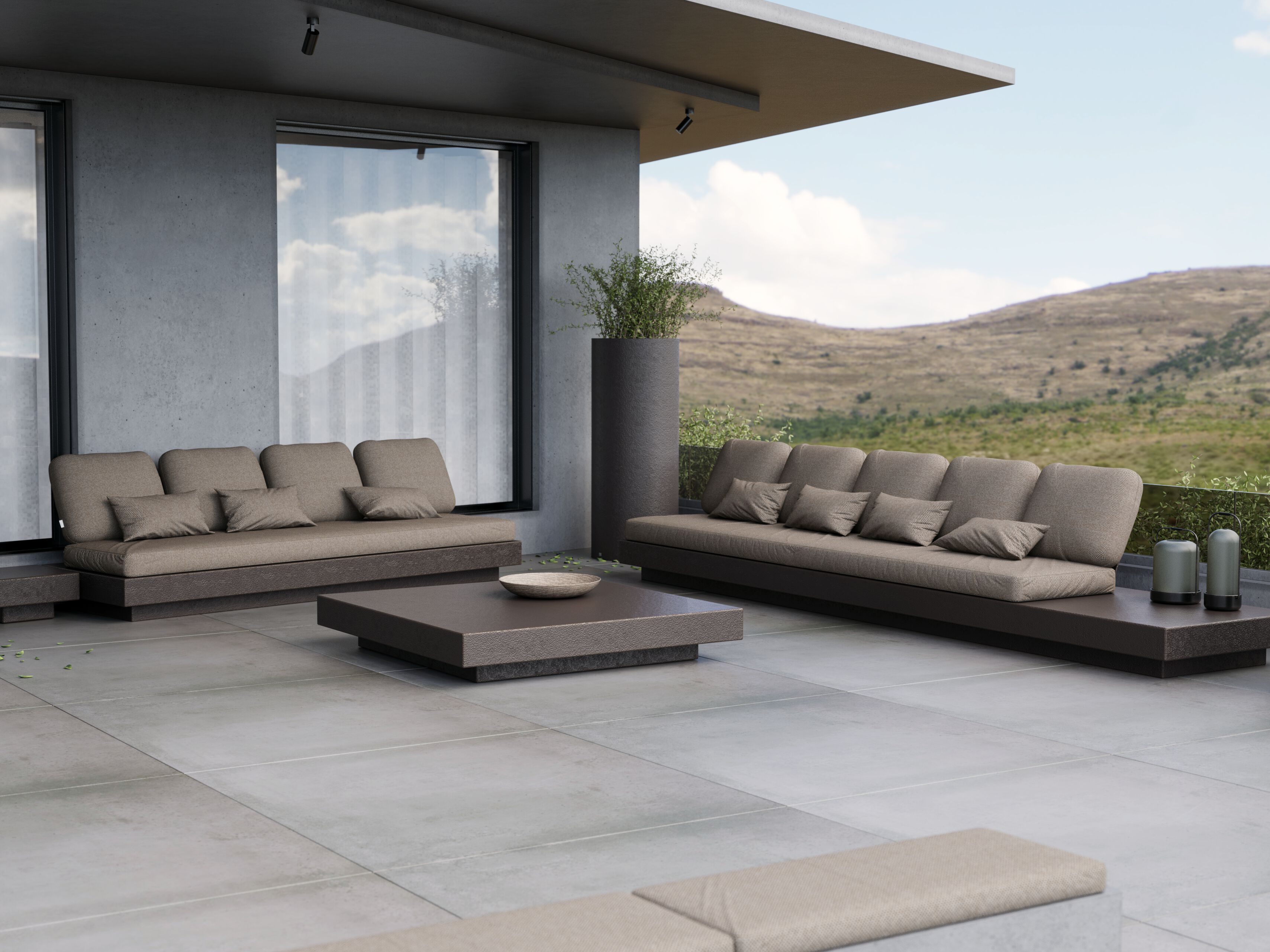 Садовый диван из стекловолокна и Sunbrella® GANSK ARCH-00105672 - Вид №10