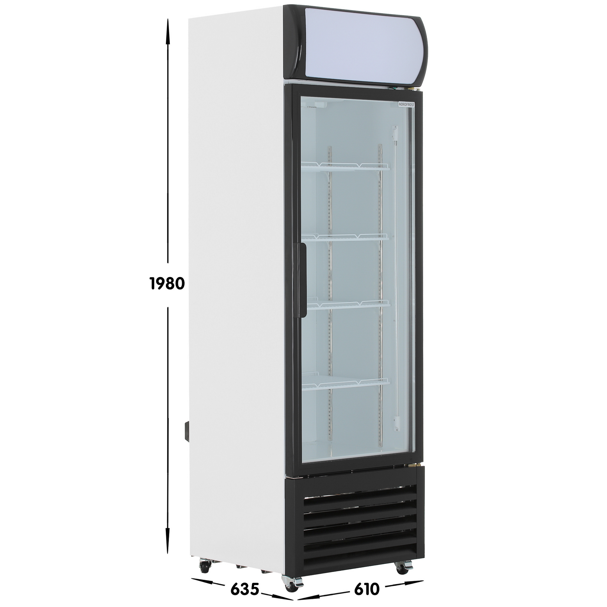 9953404 Холодильная витрина   Nordfrost RSC 400 GB черный STDN-0101772 - Вид №6