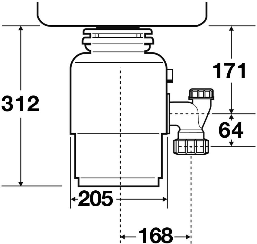 InSinkErator Измельчитель пищевых отходов для домашней кухни  1971100  - Вид №1