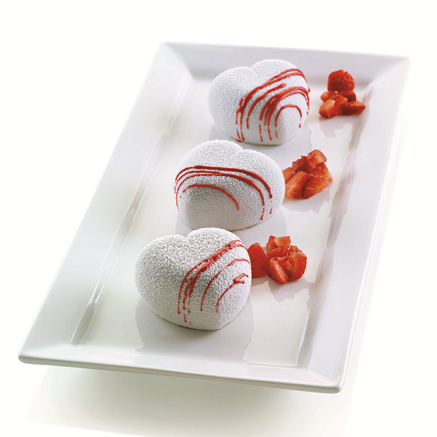 26.186.13.0065 Форма для приготовления пирожных cuoricino 20,5 х 19,8 см силиконовая Silikomart 