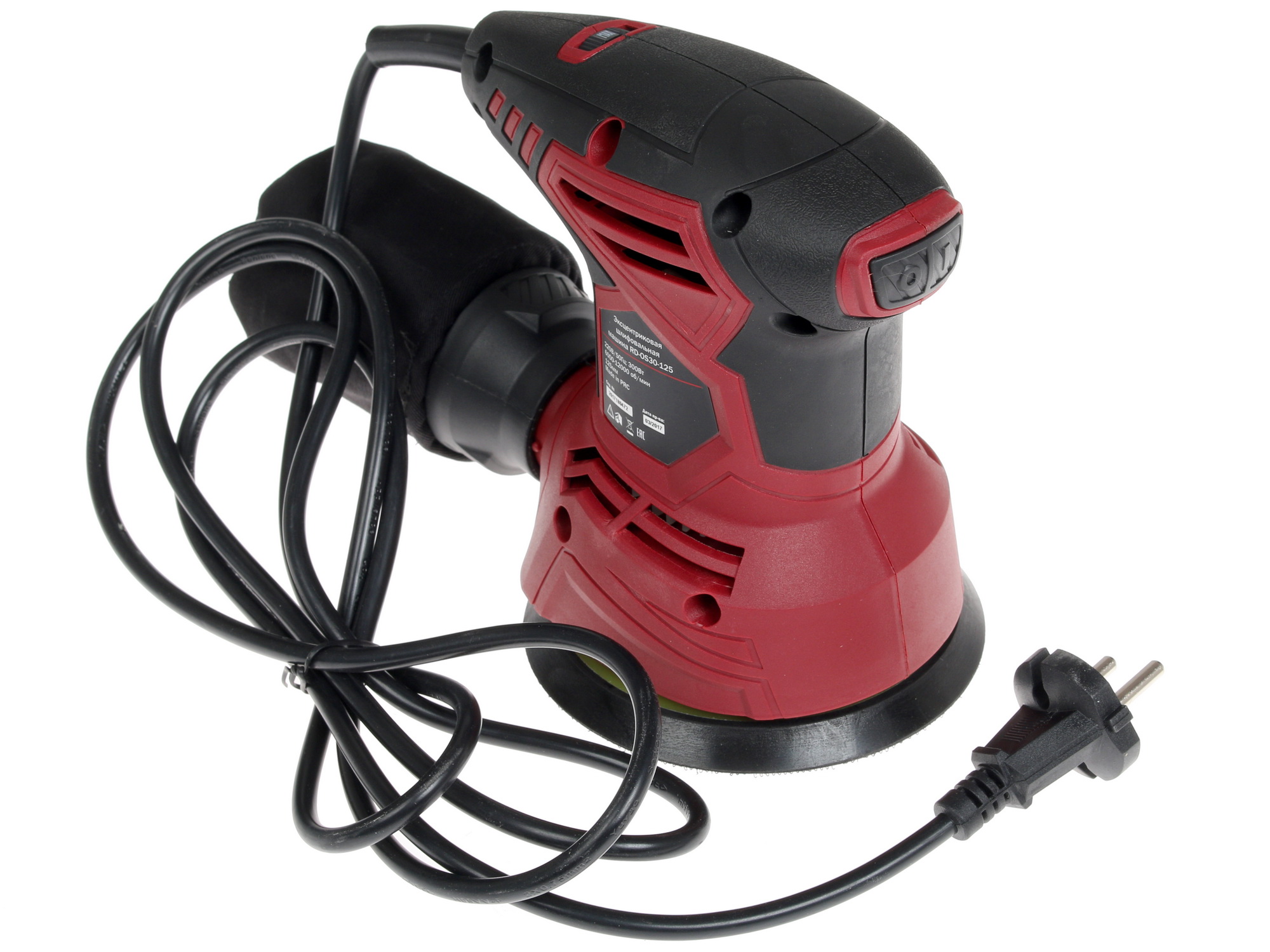 Эксцентриковая шлифмашинка RedVerg RD-OS30-125 1149225 STDN-0079514 - Вид №7