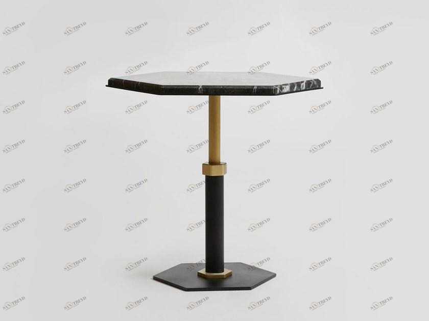 GABRIEL SCOTT Шестиугольный столик из мрамора Pedestal sun-id-1392360