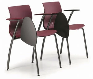 TALIN Стул для конференций из пластика с подлокотниками с клапаном Webby