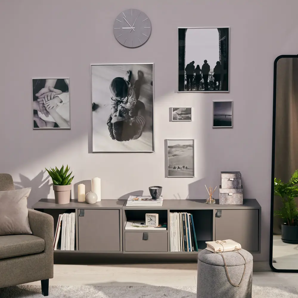 Фоторамка Kreaforta Lila серебристая 30×40 см для интерьера 89398532 STLM-1584336 - Вид №7