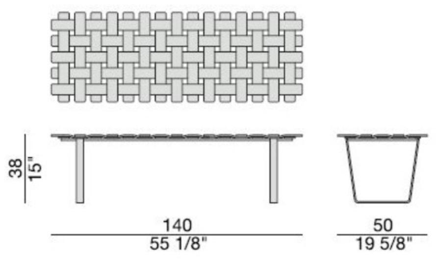 Porada Скамейка из дерева Iron sun-id-1515700 - Вид №2