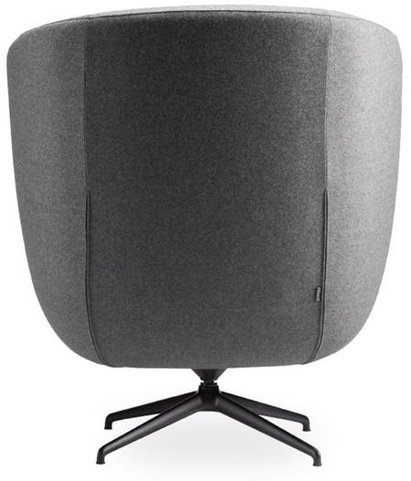 ROSSIN Кресло поворотное на козелке из ткани с высокой спинкой Cleo metal sun-id-1450921 - Вид №2