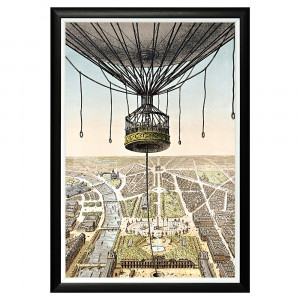 550016666_1818 Арт-постер «Париж с высоты птичьего полета» Object Desire