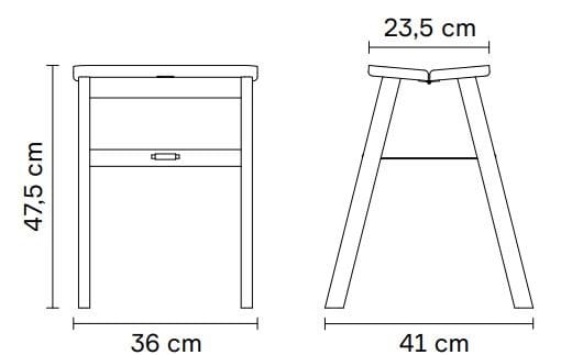 Низкий складной стул из дуба Form & Refine Angle ARCH-00152547 - Вид №19
