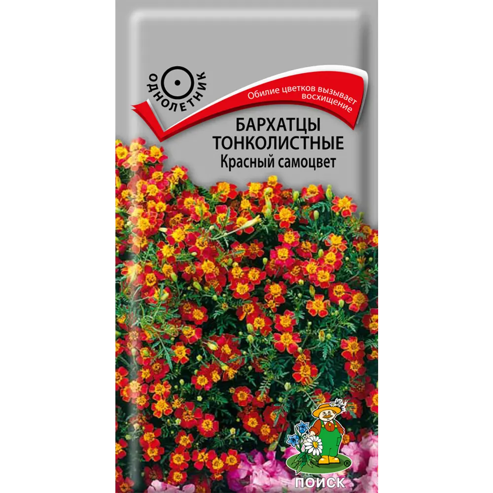 Семена цветов Поиск бархатцы тонколистные Красный самоцвет STLM-2091843