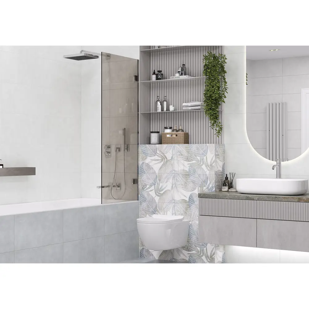 Настенная плитка Alma Ceramica Serenity 17 30x60 см 1.98 м² матовая цвет темно-серый 89457772 STLM-2000312 - Вид №3