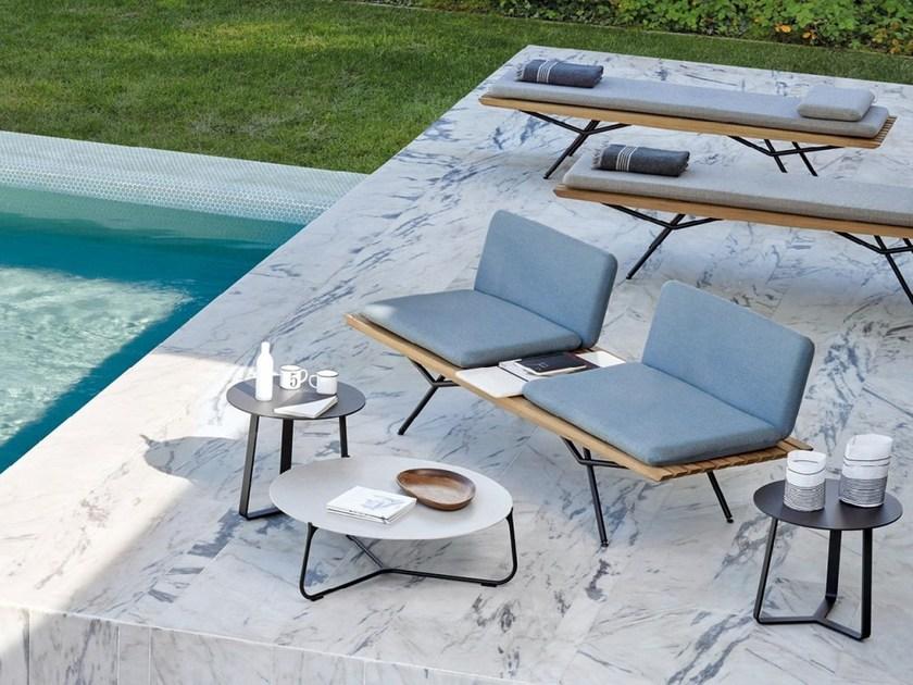 MANUTTI Скамья из ироко со спинкой San sun-id-1488797 - Вид №1