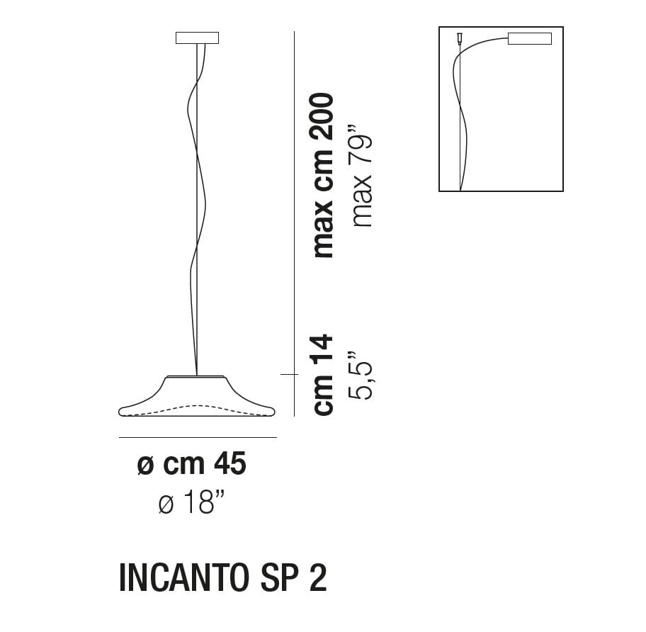 Стеклянный подвесной светильник Vetreria Vistosi Incanto ARCH-00119615 - Вид №5