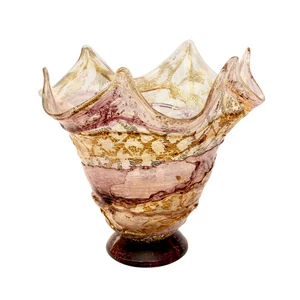 2387 ORIGINALMURANOGLASS Чаша Виола из муранского стекла 40 см