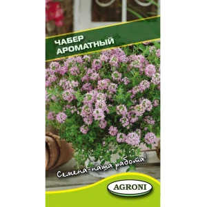 Семена чабера Ароматный AGRONI - пряная зелень для сада и кухни 89400857