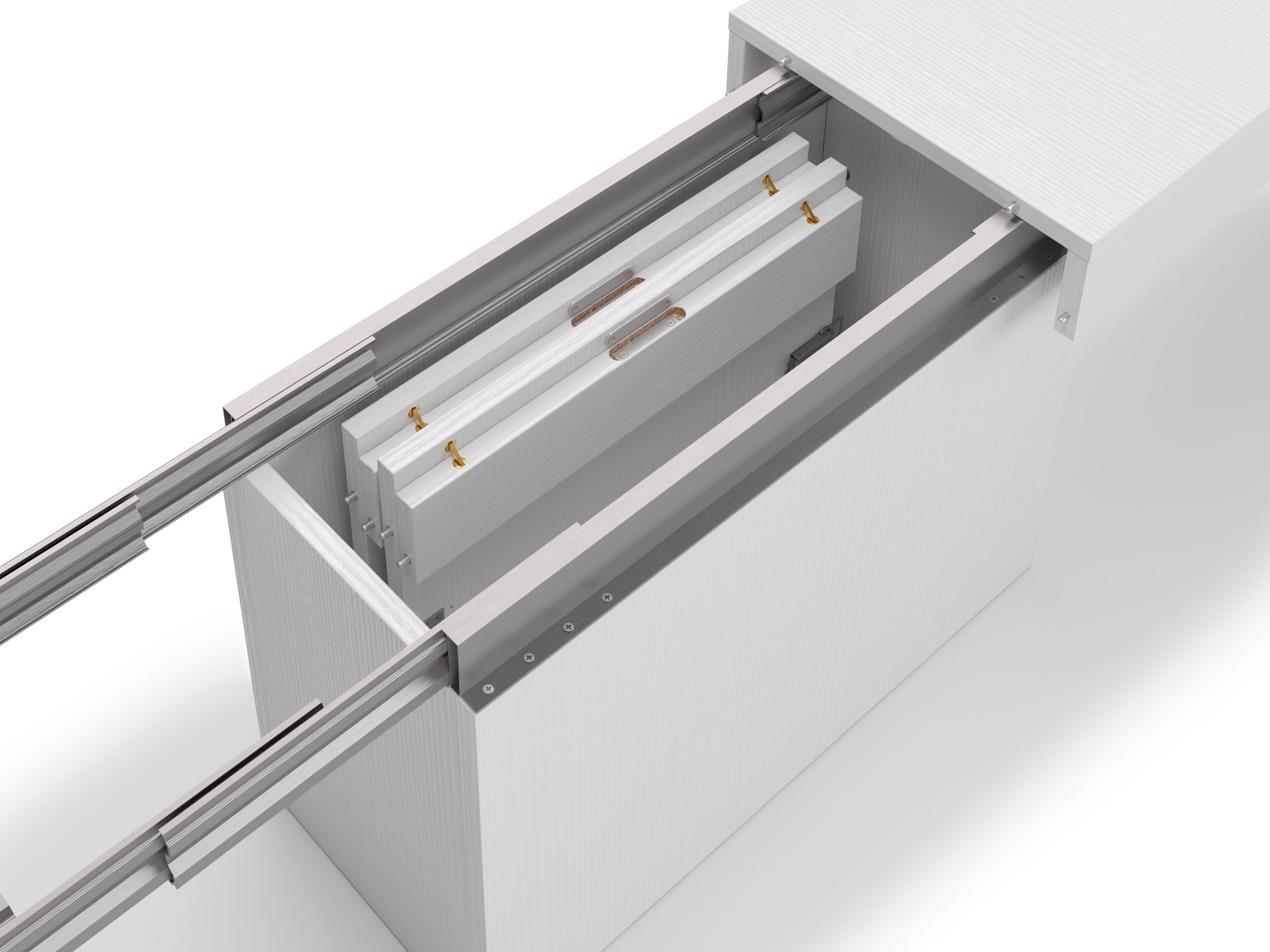 Выдвижная скамья из белого ясеня Mobili Fiver Rachele ARCH-00094018 - Вид №3