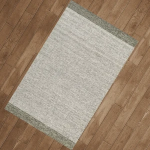 Коврик грязезащитный CTIM Лаос 383 55x85 см акрил цвет зеленый 89433228 STLM-2140675