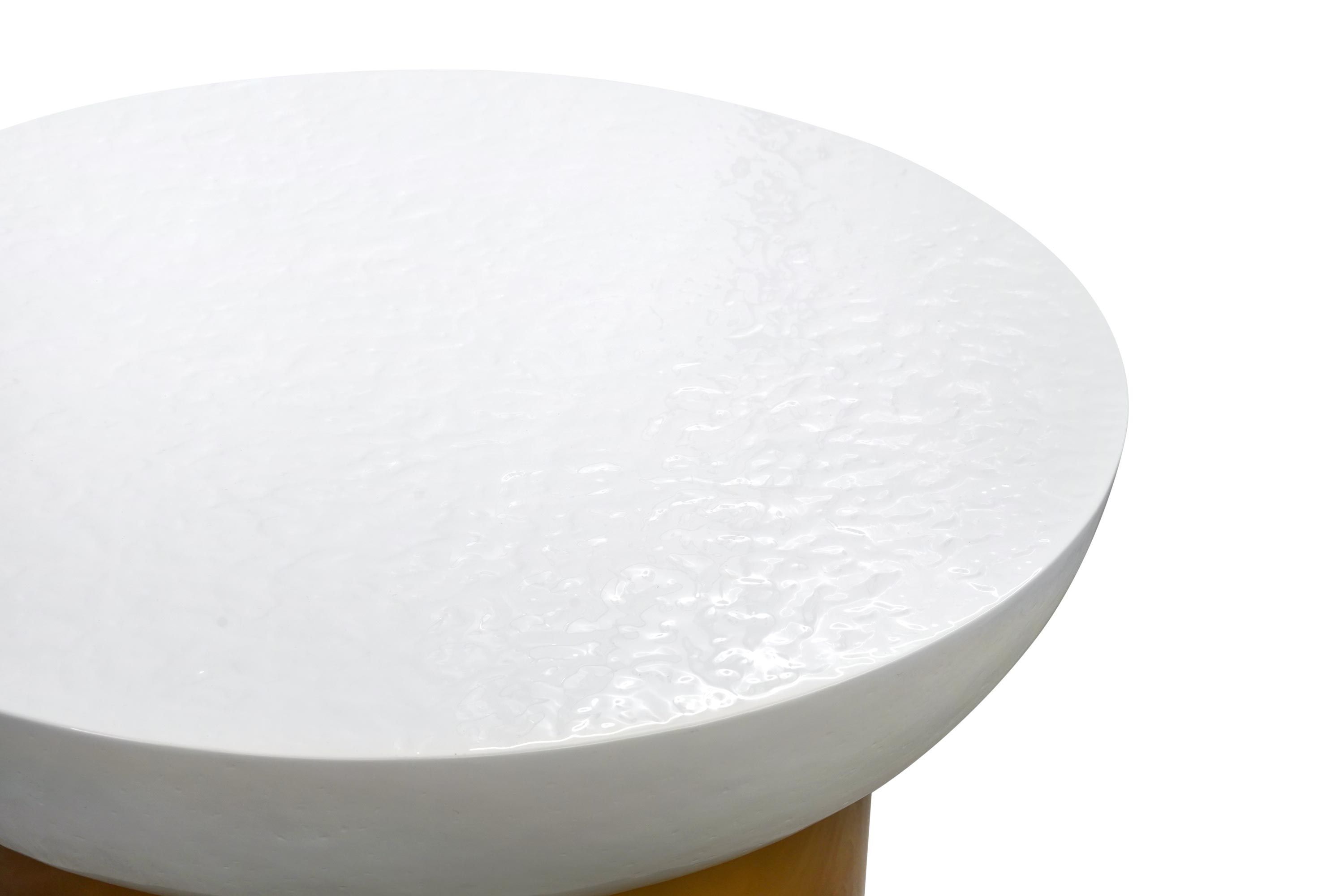 Журнальный столик из стекловолокна и латуни GANSK LOTUS ARCH-00036692 - Вид №4