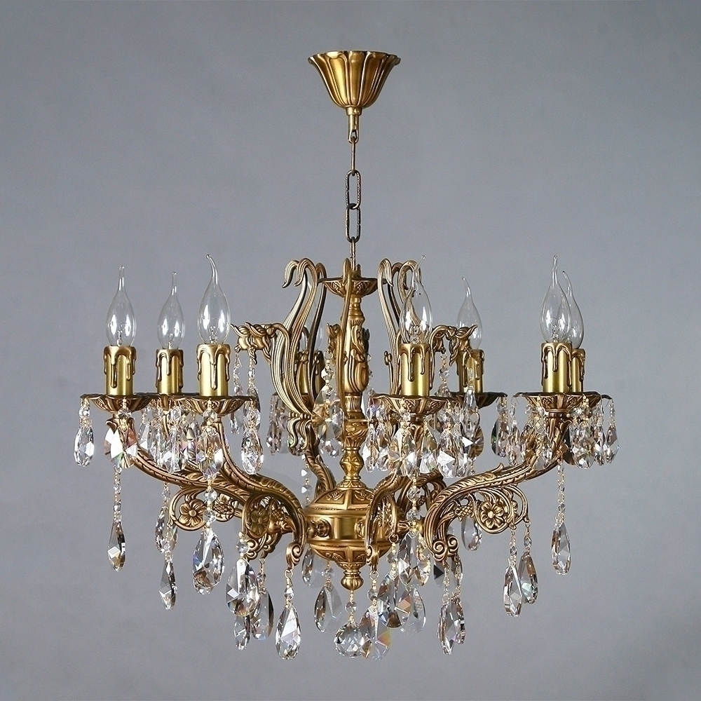 096651 Люстра Ambiente 6L 8828/8 AB Tear Drop Mantra Ferro