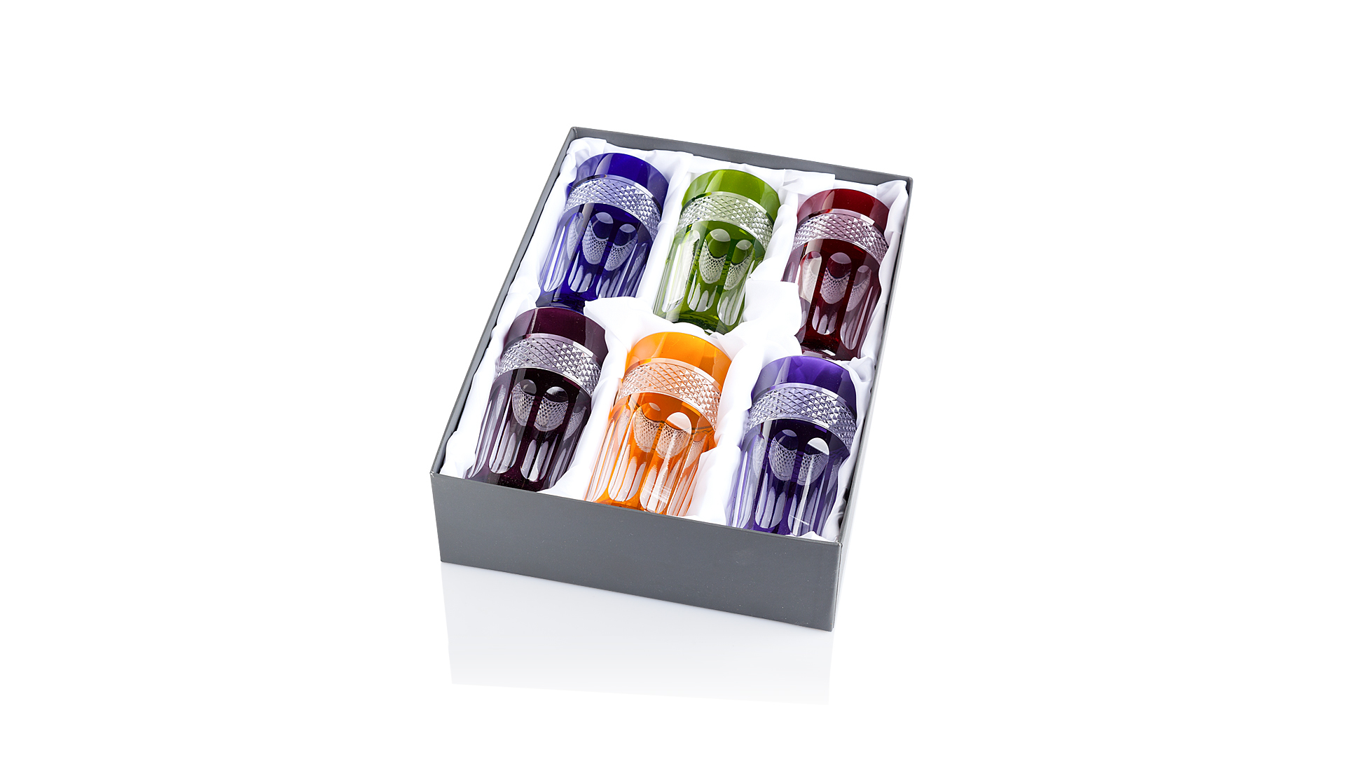 10616372 Cristal de Paris Набор стаканов для воды Cristal de Paris "Мирей" 360мл, 6 шт (6цв) Хрусталь  - Вид №7