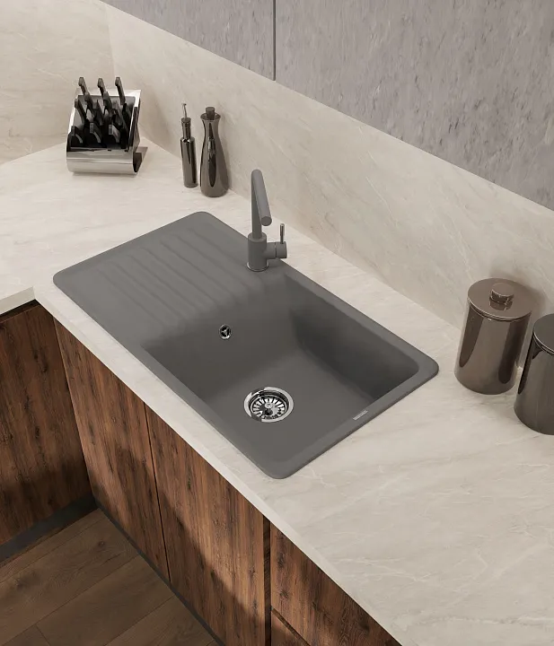 Кухонная мойка Кварц QUARZ S482 GranFest 73-S482 - Вид №5