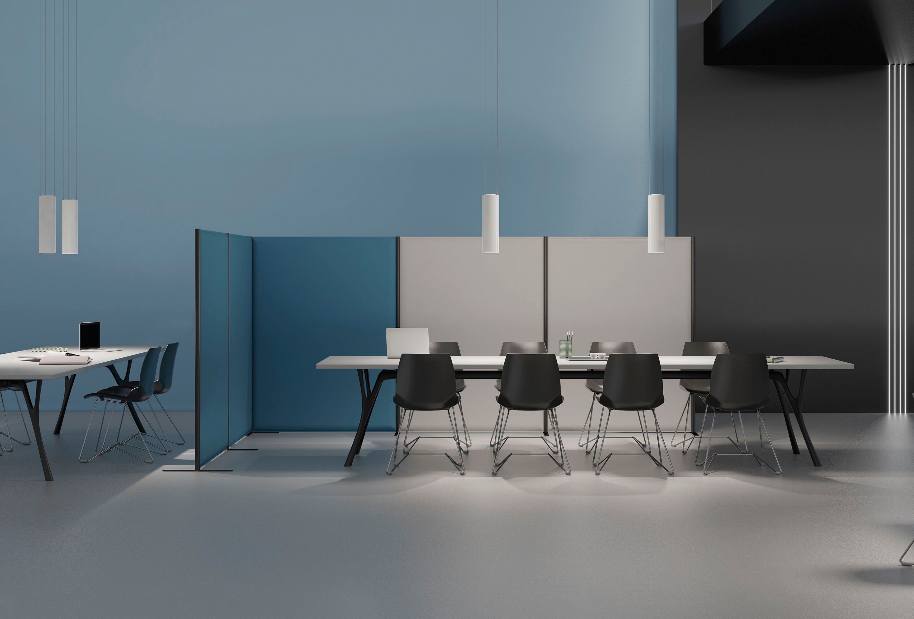 Звукопоглощающая отдельно стоящая офисная перегородка Caimi Brevetti CLIP ARCH-00029950 - Вид №4