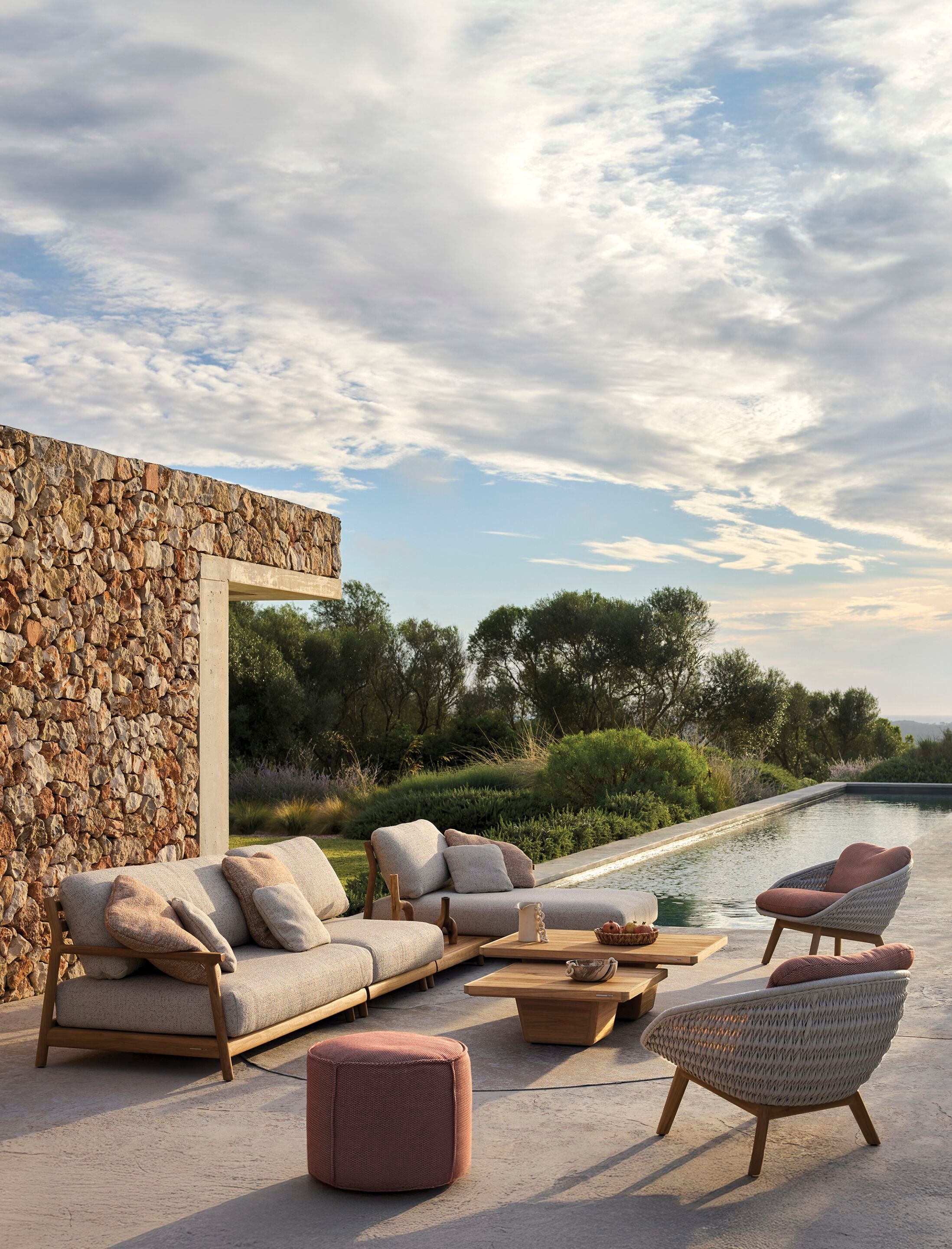 Садовый диван из тикового дерева MANUTTI Muyu ARCH-00015954 - Вид №3