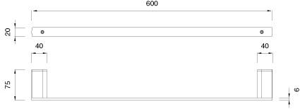 Ceadesign Держатель для полотенец из нержавеющей стали Lutezia -accessori Ltz 102 - Вид №1