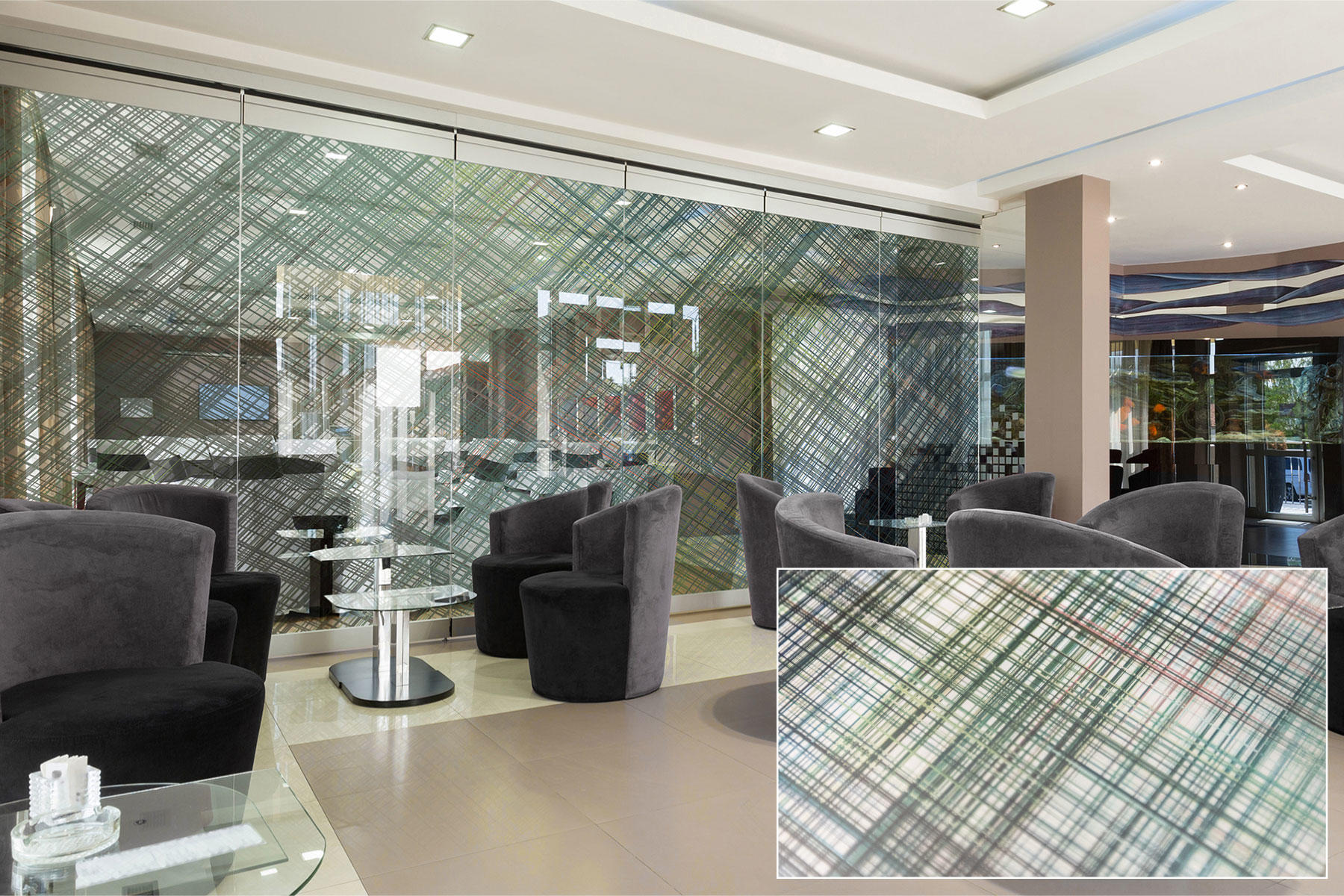 FSRT365 Перегородка из стекла vivispectra vektr с индивидуальной прослойкой в ​​стандартной отделке Forms-surfaces  - Вид №8