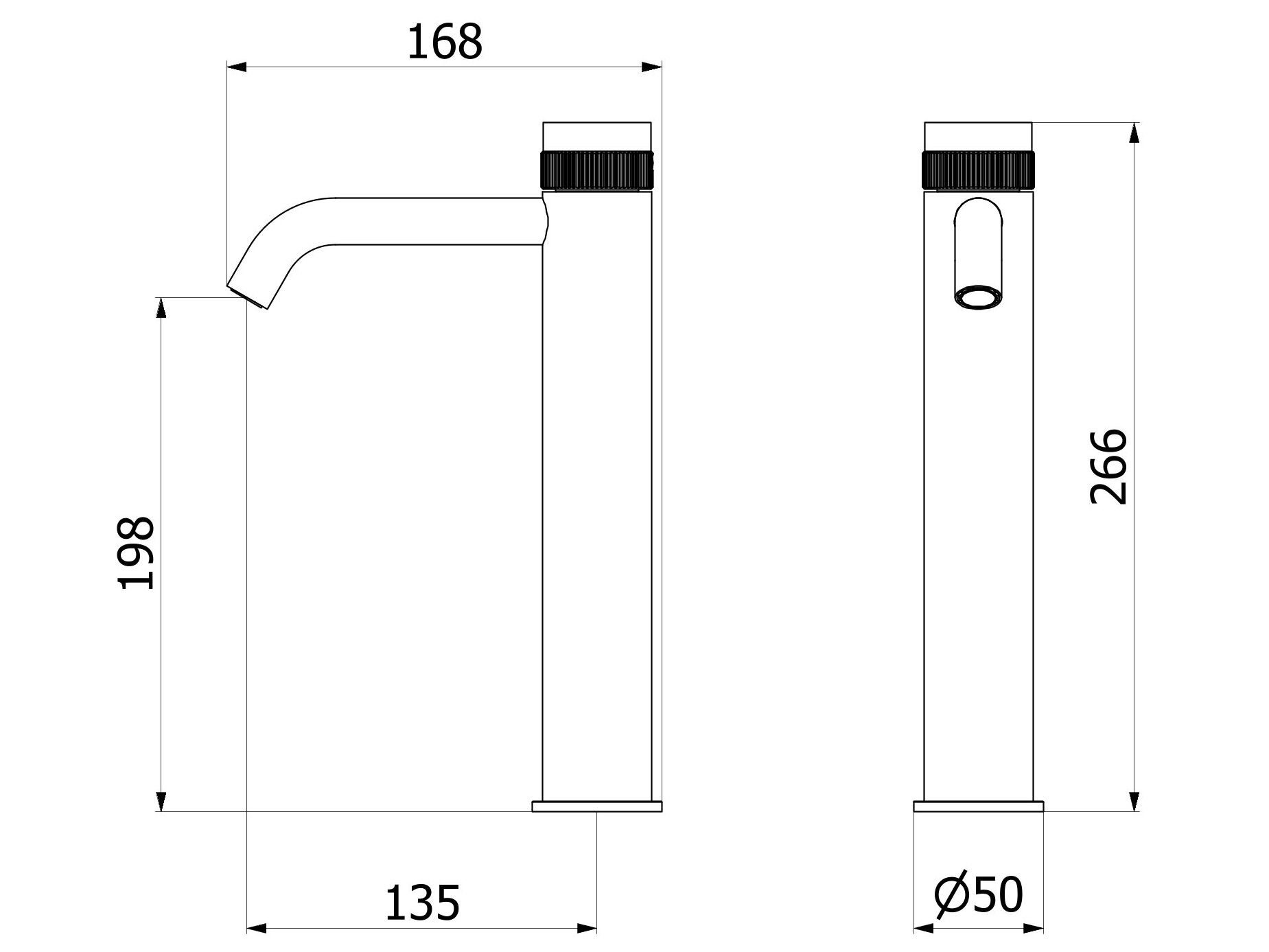 Высокий гидропрогрессивный смеситель для раковины IB Reflex ARCH-00150260 - Вид №12