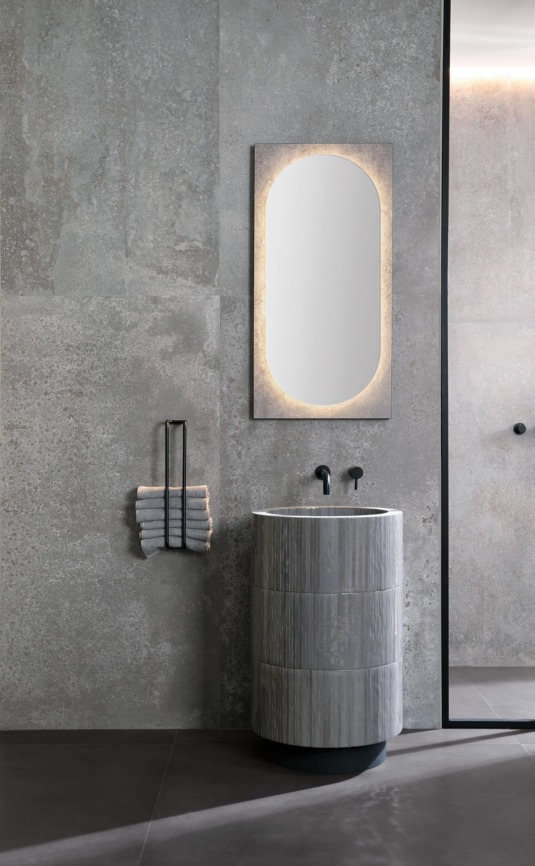 Белая паста с эффектом цемента и декоративная коробка FAP ceramiche Color &gt ARCH-00082087 - Вид №9