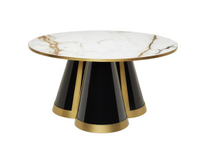 Овальный стол со стальным основанием